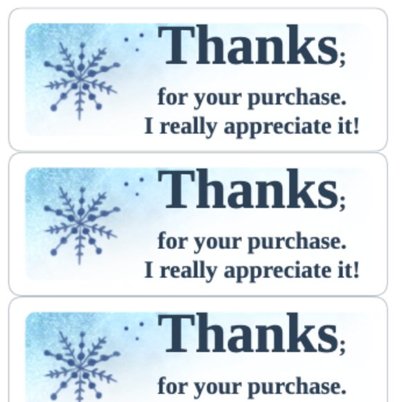 Thank You Stickers Order Shipping Labels Box Mailing Label Sticker - Picture 1 of 2